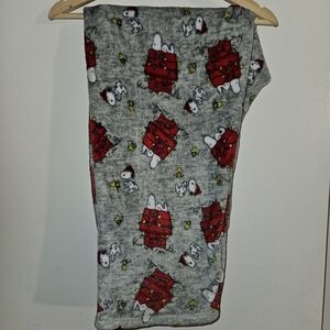SIZE XXL PEANUTS SNOOPY Fleece Pajama Lounge Pants